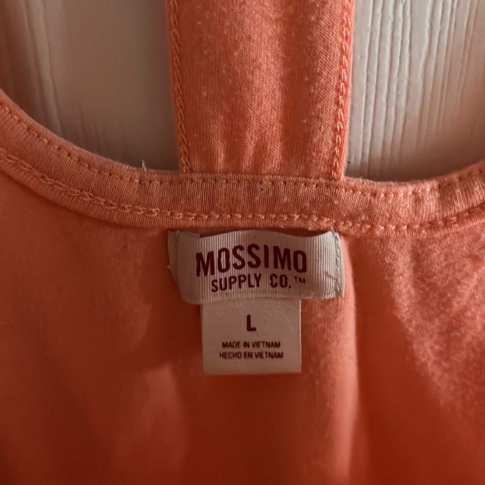 Mossimo Salmon Sun Dress With Cutout Back Size Large - Picture 6 of 7